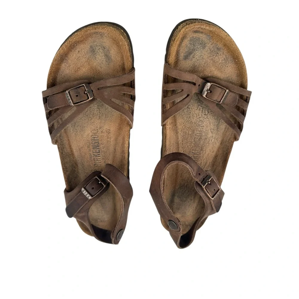 Unique Birkenstock Brown Strappy Leather Sandals